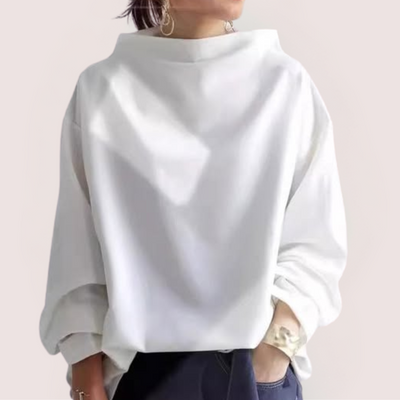 Sofia™ | Chic Trøje med Høj Krave